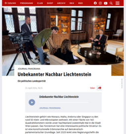 Reportage über Liechtenstein auf Radio Ö1