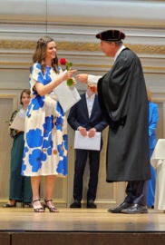 Karin Frick receives her doctorate