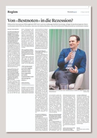 Von «Bestnoten» in die Rezession? Andreas Brunhart im Interview mit Wirtschaft Regional