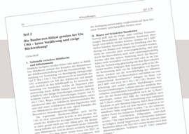 Unterliegt die sogenannte «Bauherren-Altlast» gemäss USG keiner Verjährung und wirkt ewig in die Vergangenheit zurück?