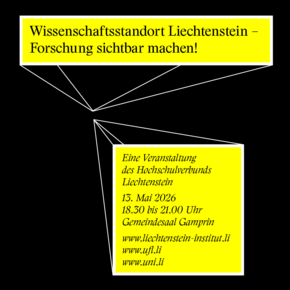 Wissenschaftsstandort Liechtenstein – Forschung sichtbar machen!